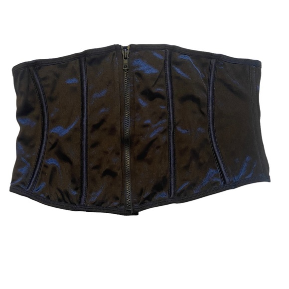 Seven Til Midnight Black Lace Up Underbust Corset - Picture 1 of 8